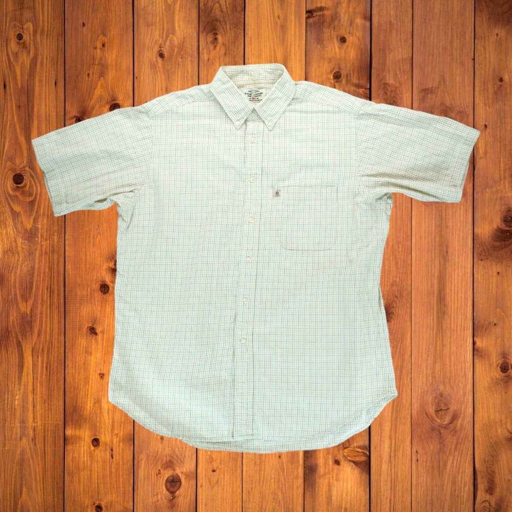 Vintage Ralph Lauren Jeans Co. Retro Plaid Shirt Size Large L Men's